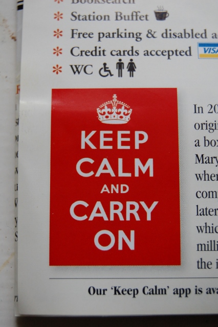 Keep calm and carry on, plakat, Alnwick